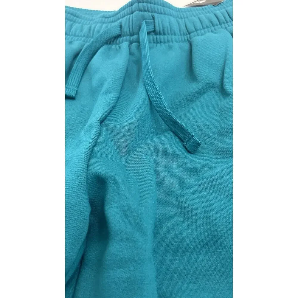 UNDER ARMOUR Mens Green White RIVAL Fleece Big Logo Shorts Small NWT